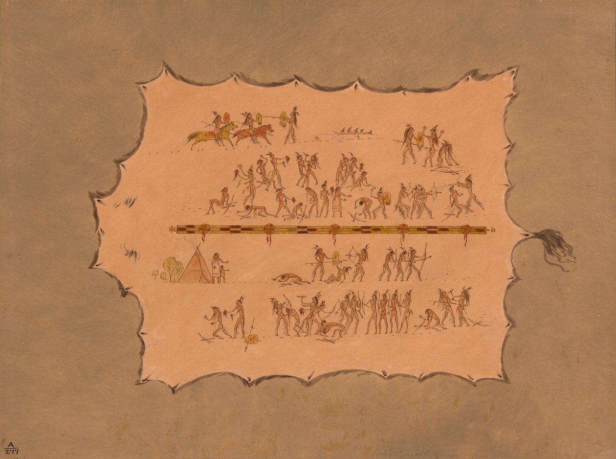 Faksimile af en Sioux-kappe, 18611869. af George Catlin