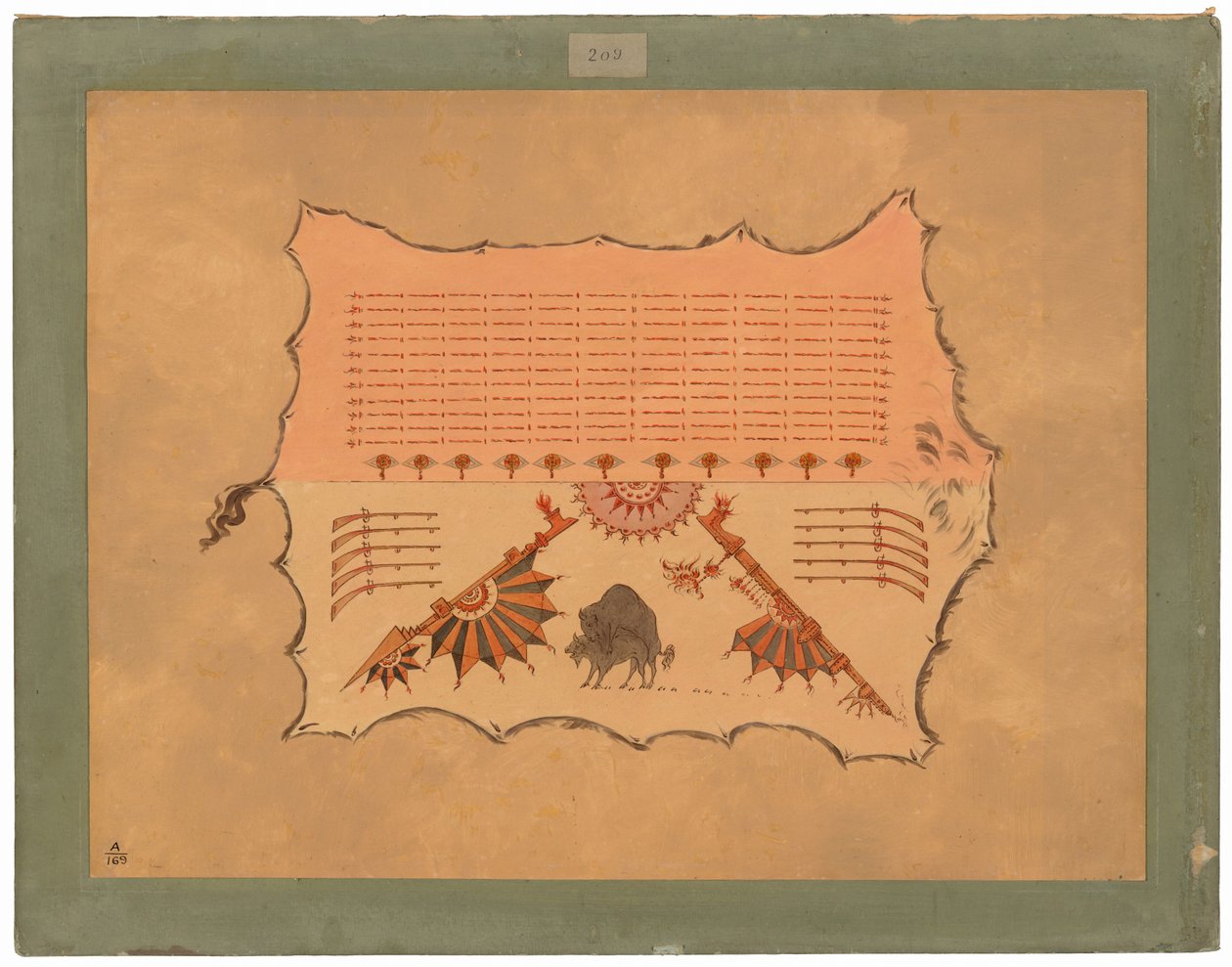 Faksimile af en Omaha-kåbe af George Catlin