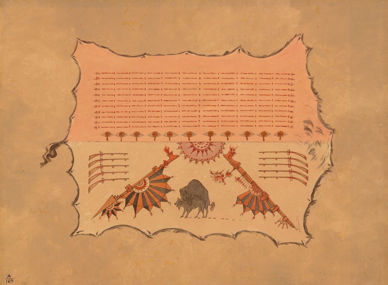 Faksimile af en Omaha-kåbe, 18611869. af George Catlin
