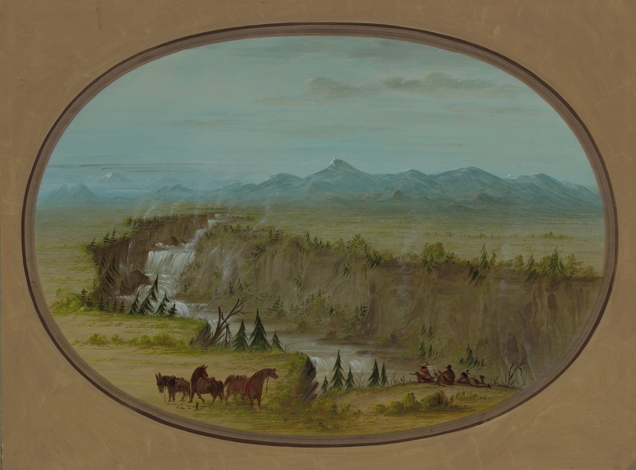 Falls of the Snake River, 18551869. af George Catlin