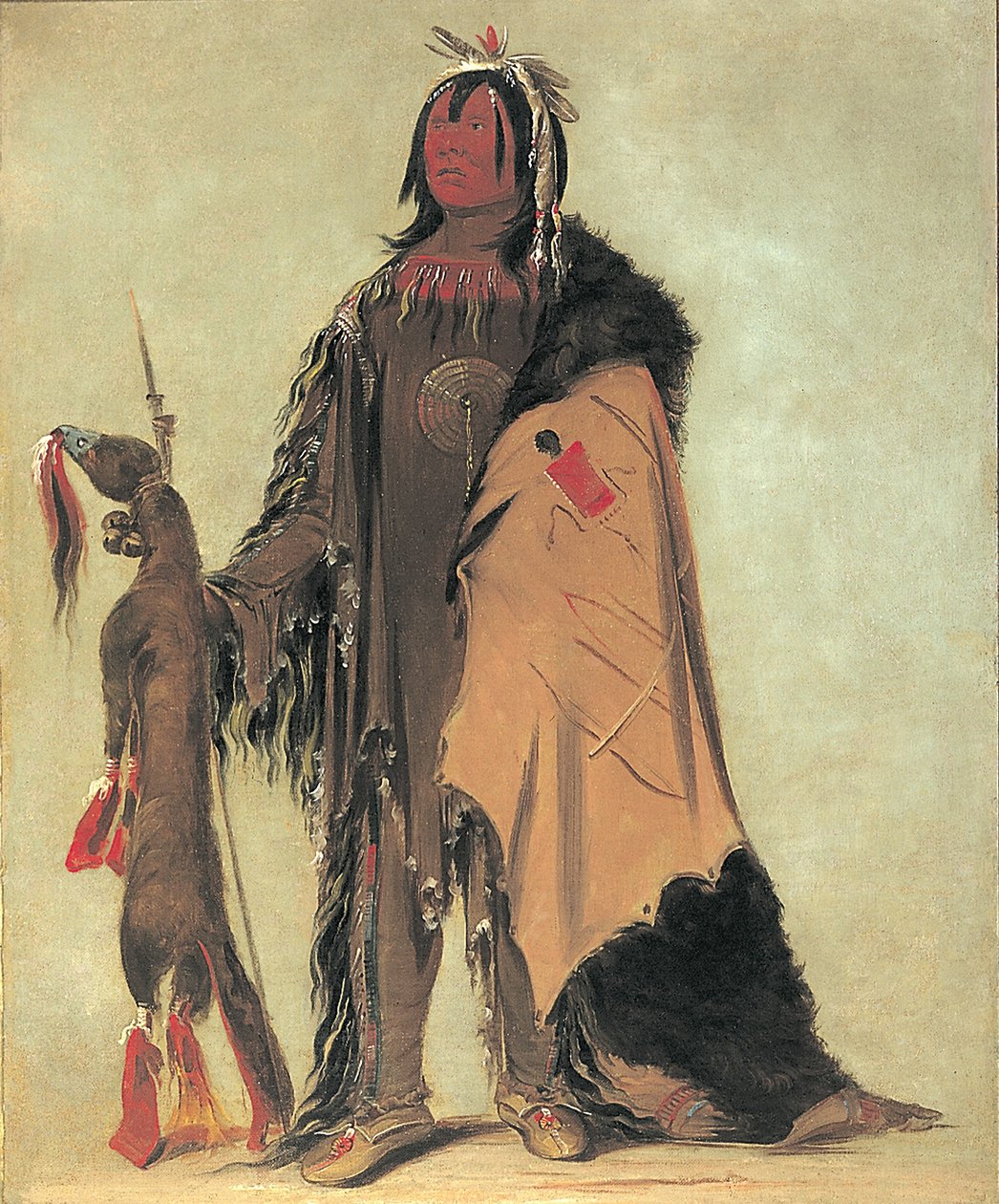 In-ne-ó-cose, Buffalos barn, en kriger af George Catlin