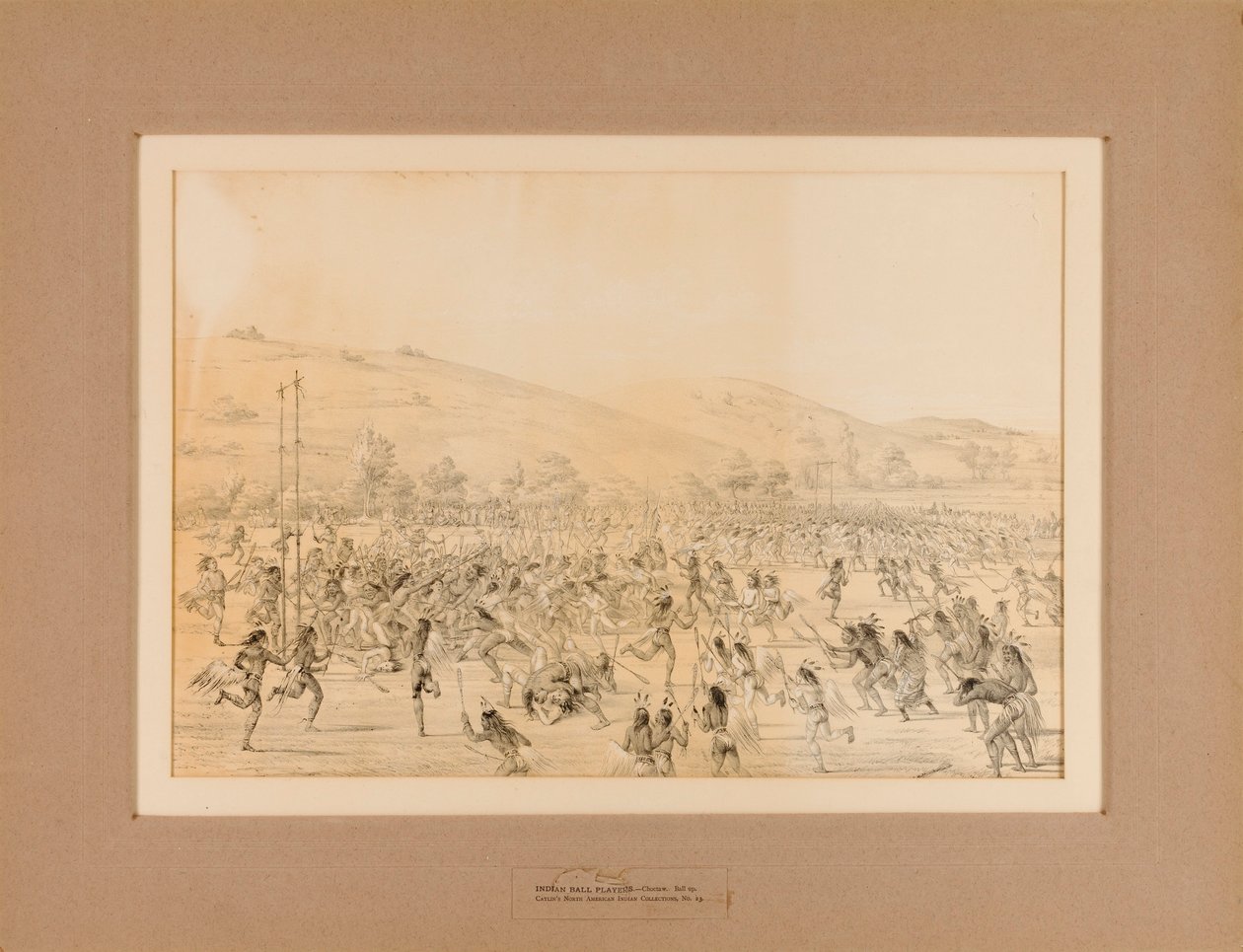 Indiske boldspillere - nr. 23 af George Catlin