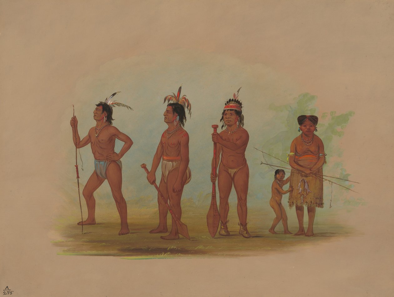 Clatsop-indianere, 18551869. af George Catlin
