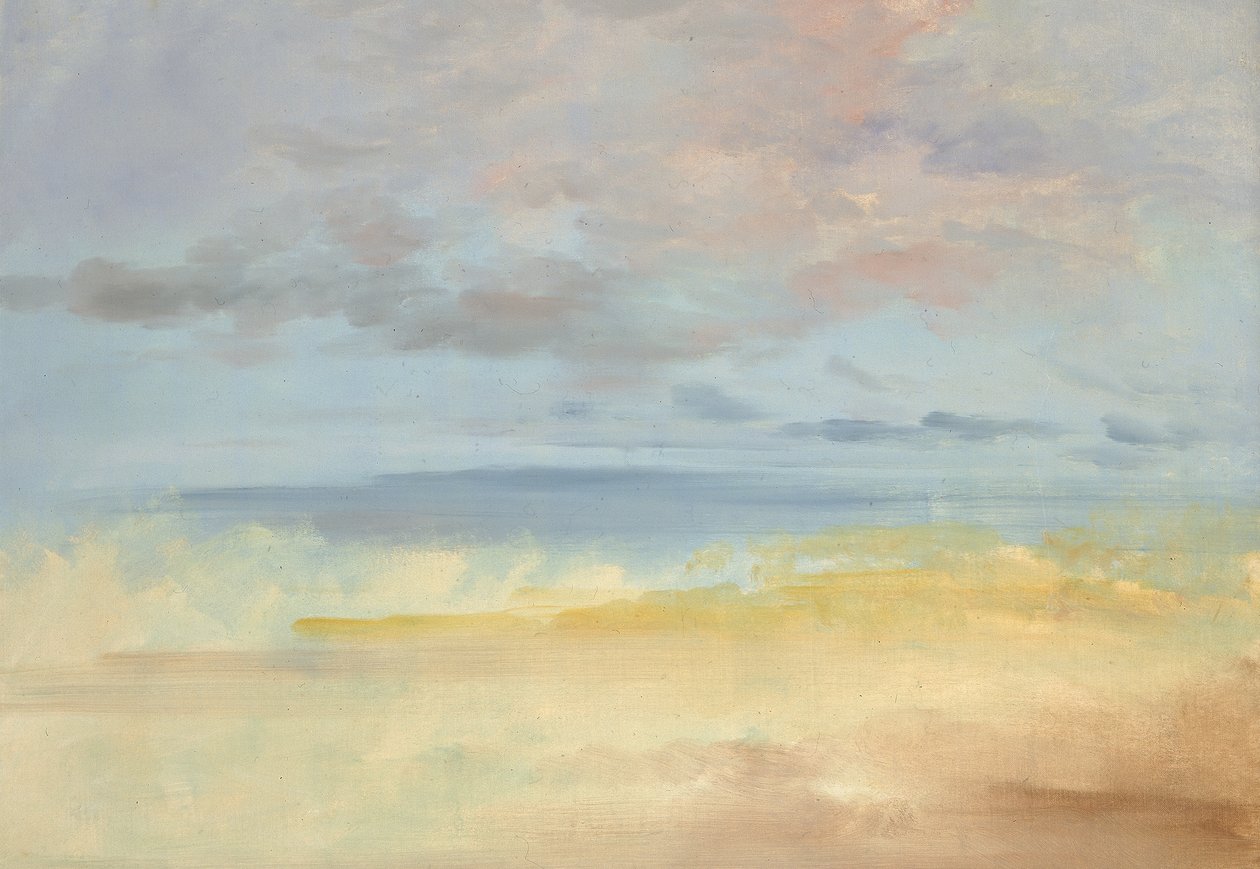 Landskabsbaggrund, 1846-1848. af George Catlin