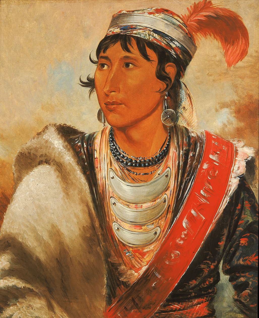 Láh-shee, Lækkeren, kaldet "Creek Billy" af George Catlin