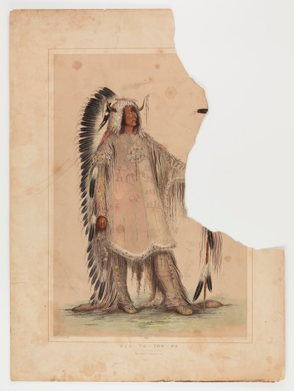 Mah-to-toh-pa, mandanernes høvding af George Catlin