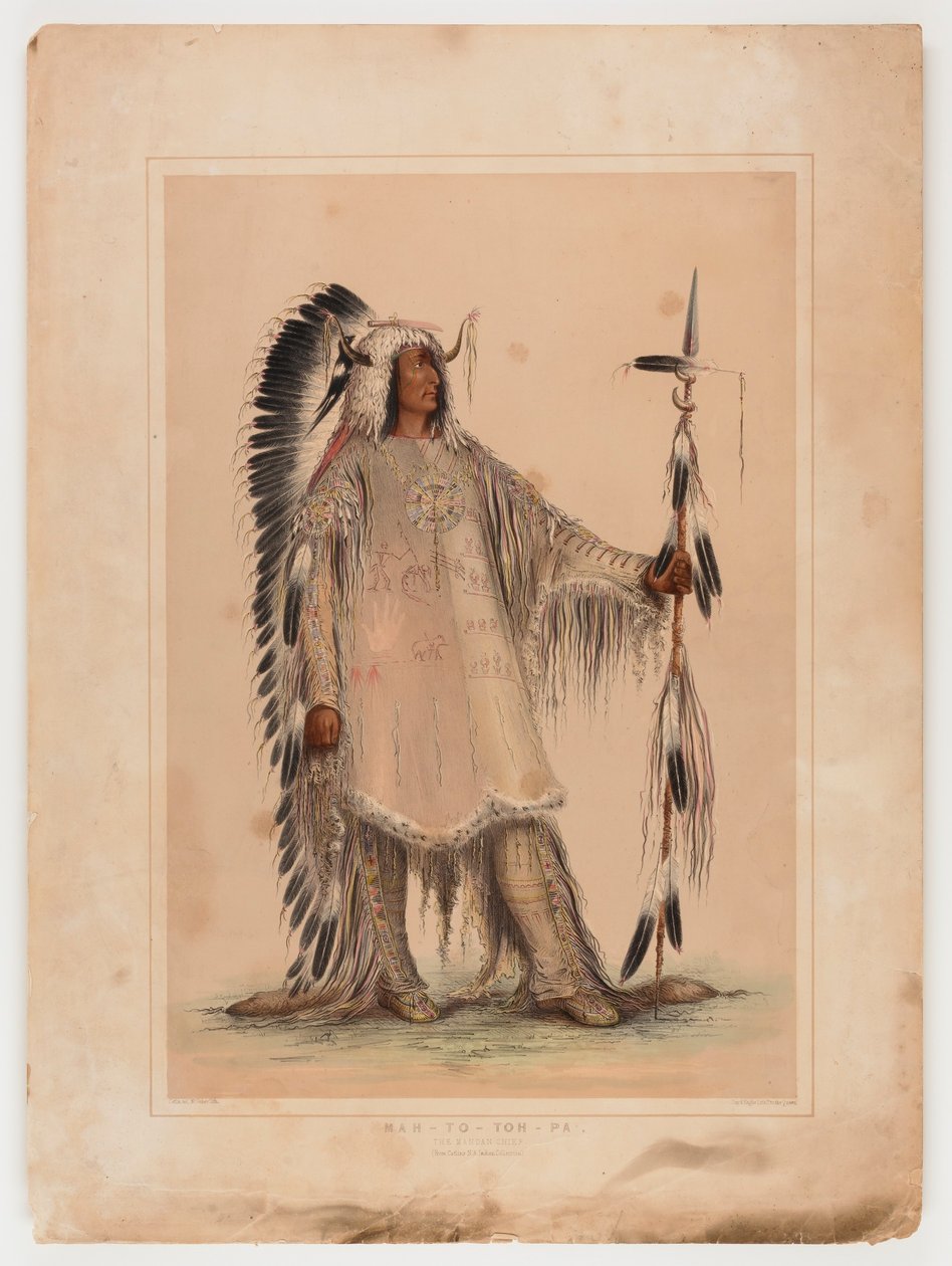 Mah-to-toh-pa, mandanernes høvding af George Catlin