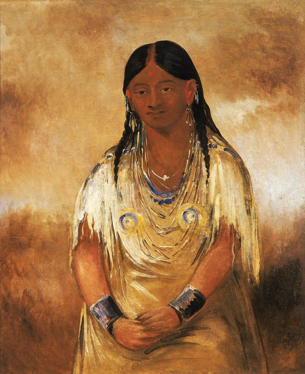 Mún-ne-o-ye, en kvinde af George Catlin