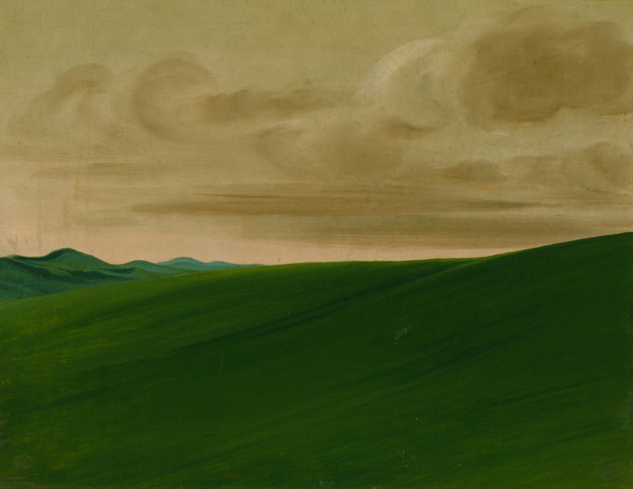 Nishnabottana Bluffs, Upper Missouri, 1832. af George Catlin