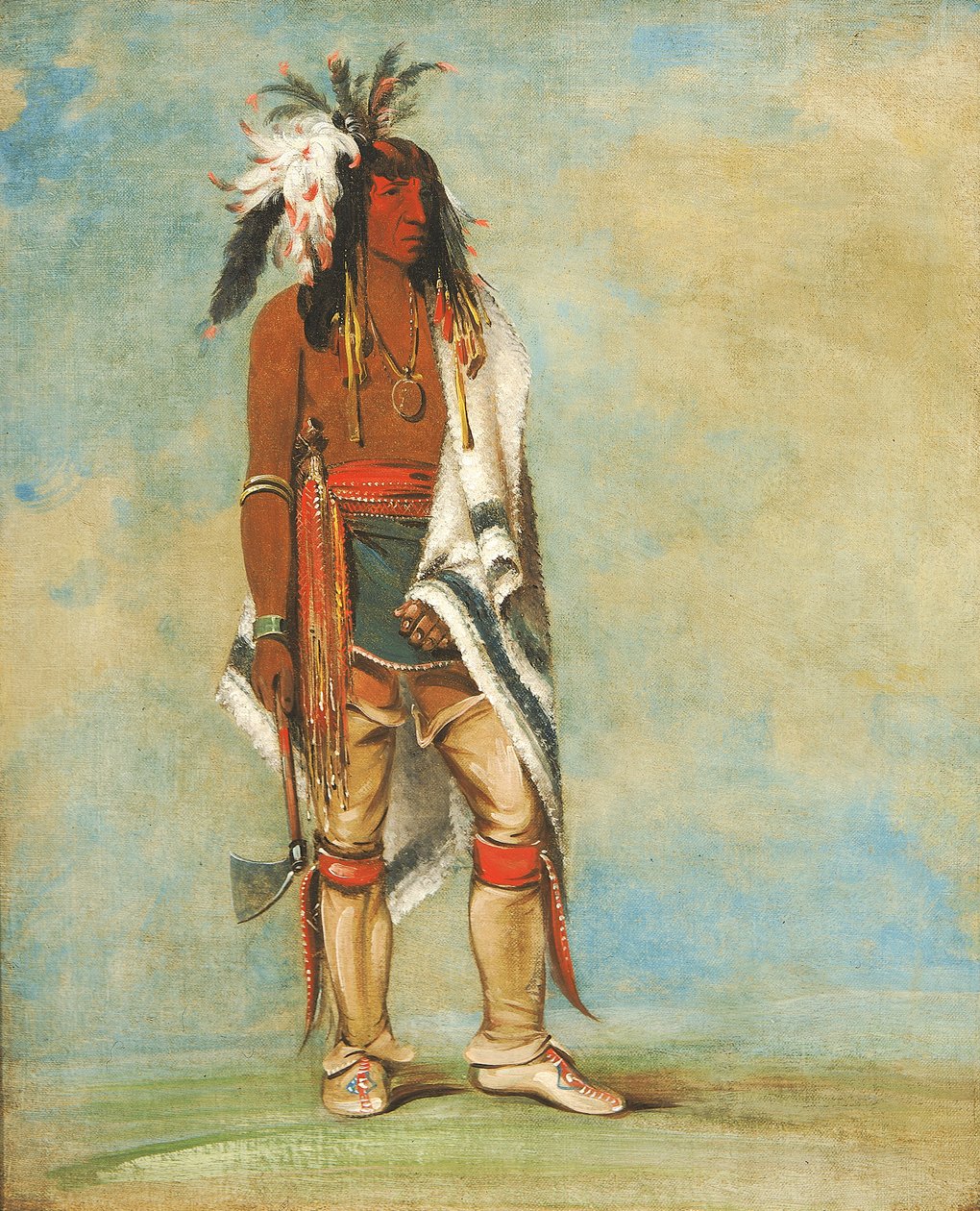 Nót-to-way, en høvding, 1835-1836. af George Catlin