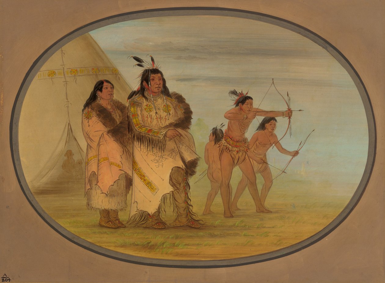 Ojibbeway indianere, 18611869. af George Catlin