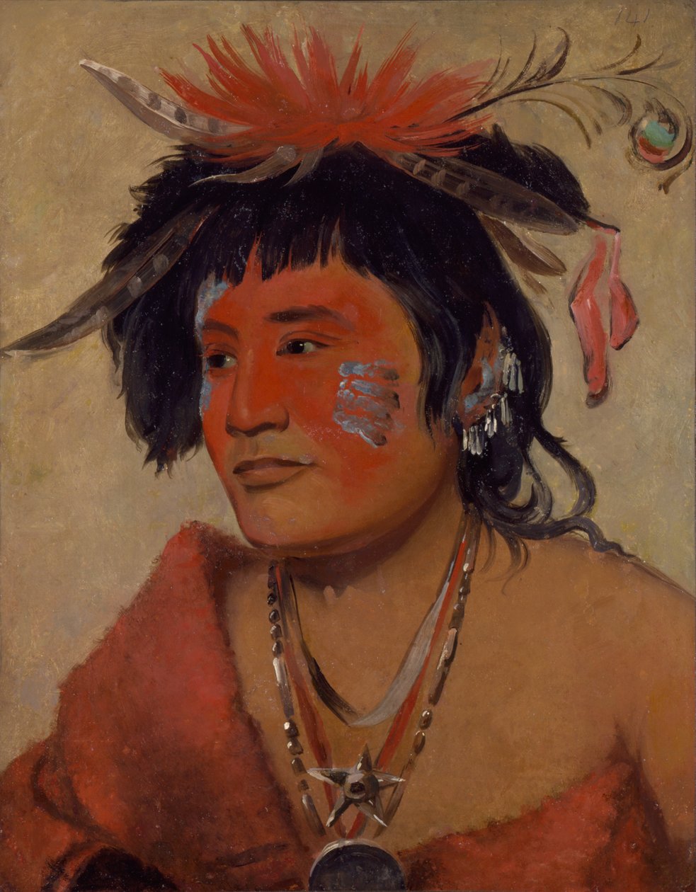 Pah-shee-náu-shaw, en kriger af George Catlin