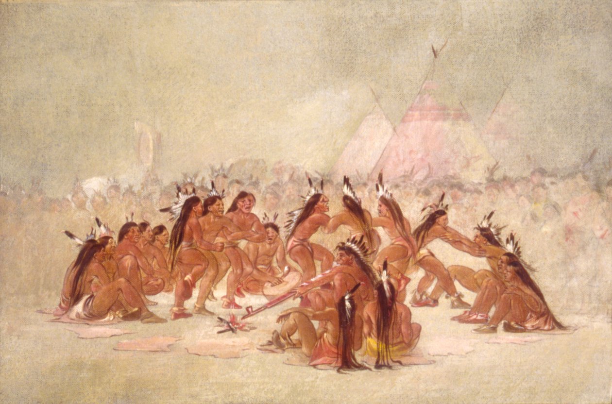 Pibedans, Assiniboine, 1835-1837. af George Catlin