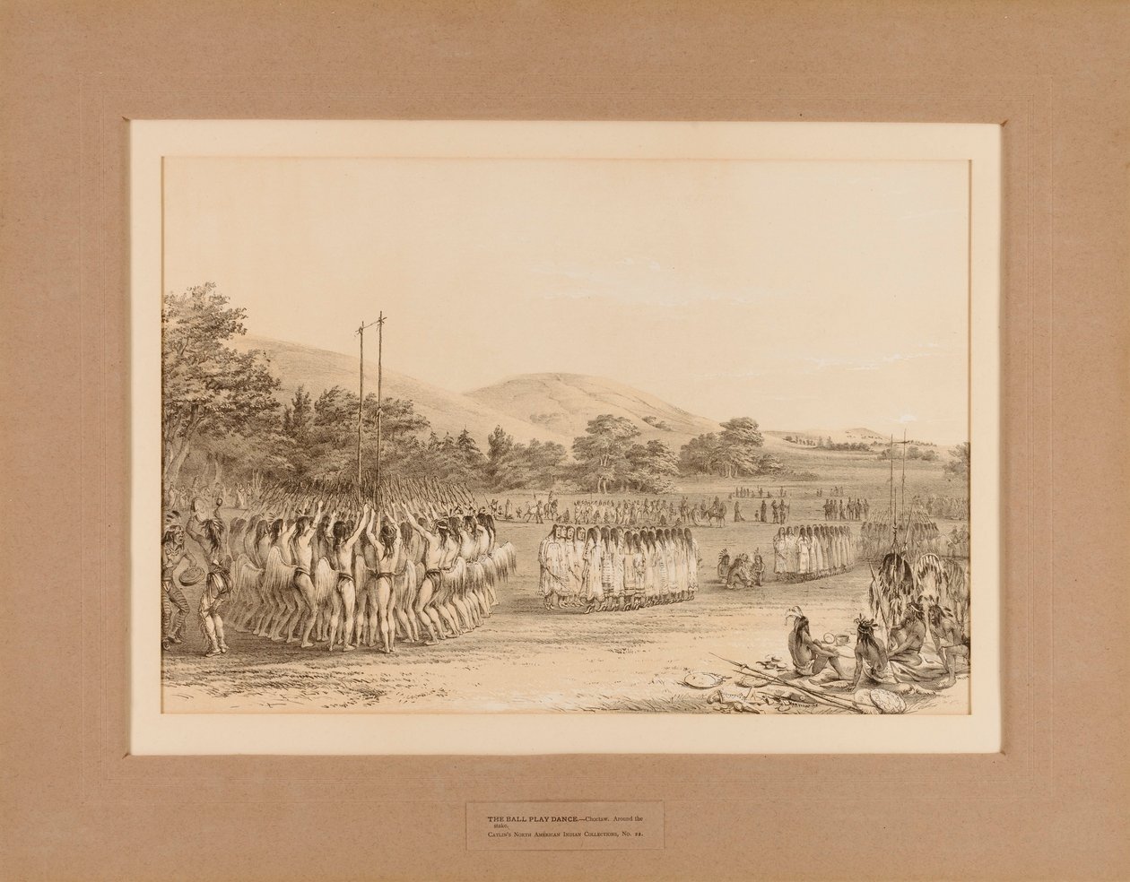 Boldspilsdansen - nr. 22 af George Catlin