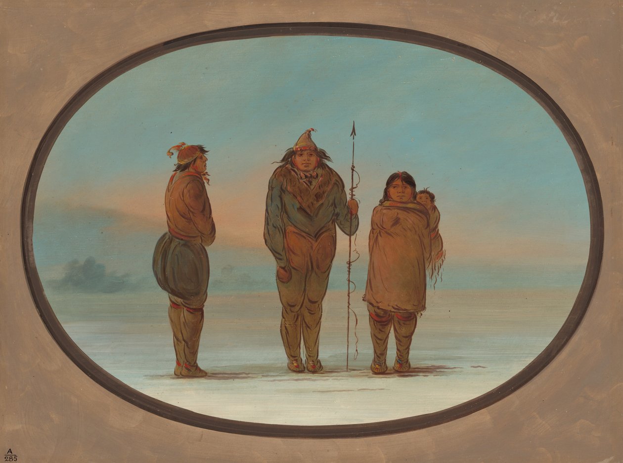 Tre eskimoer, 18551869. af George Catlin