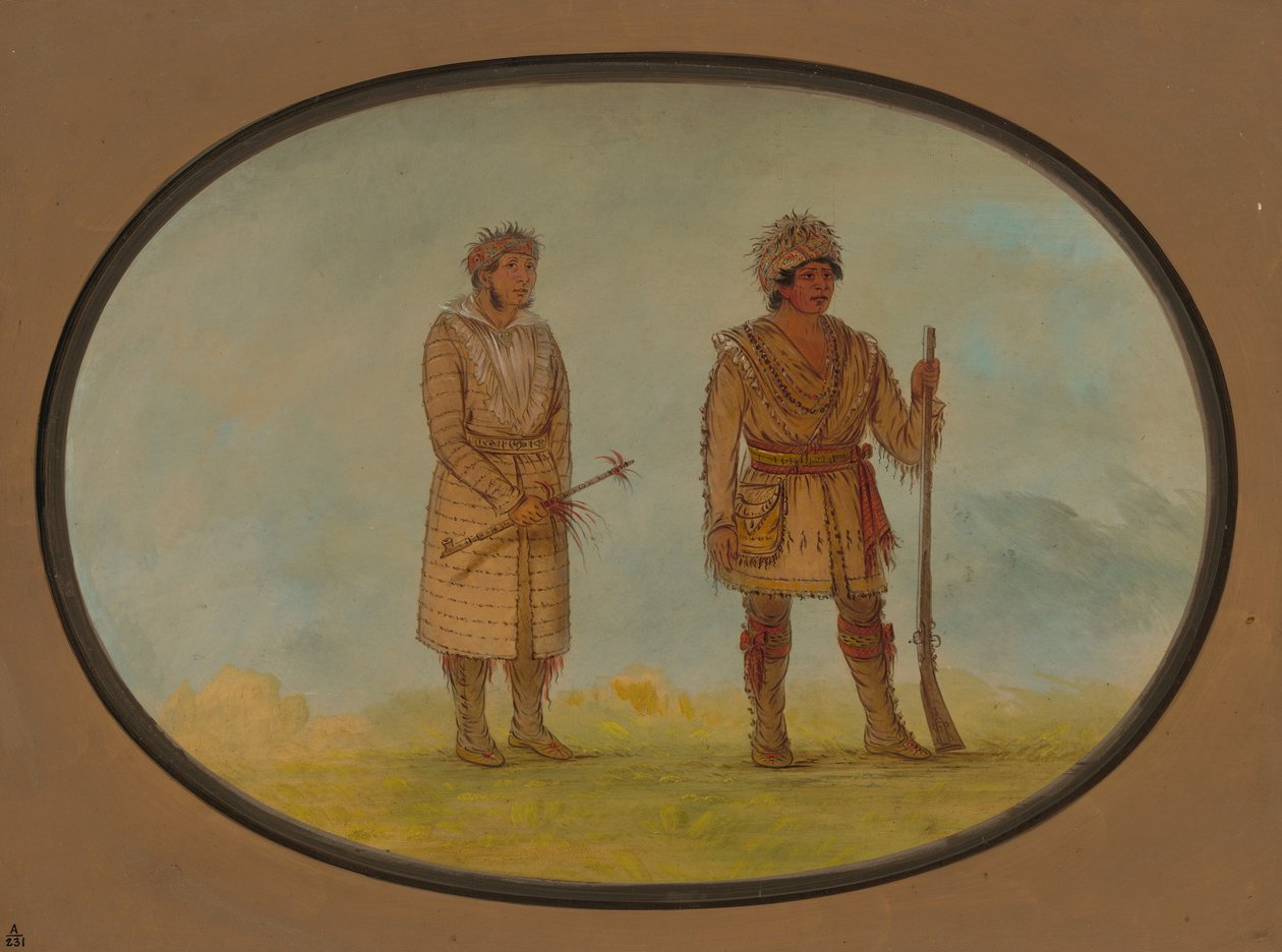 To Cherokee Chiefs, 18611869. af George Catlin