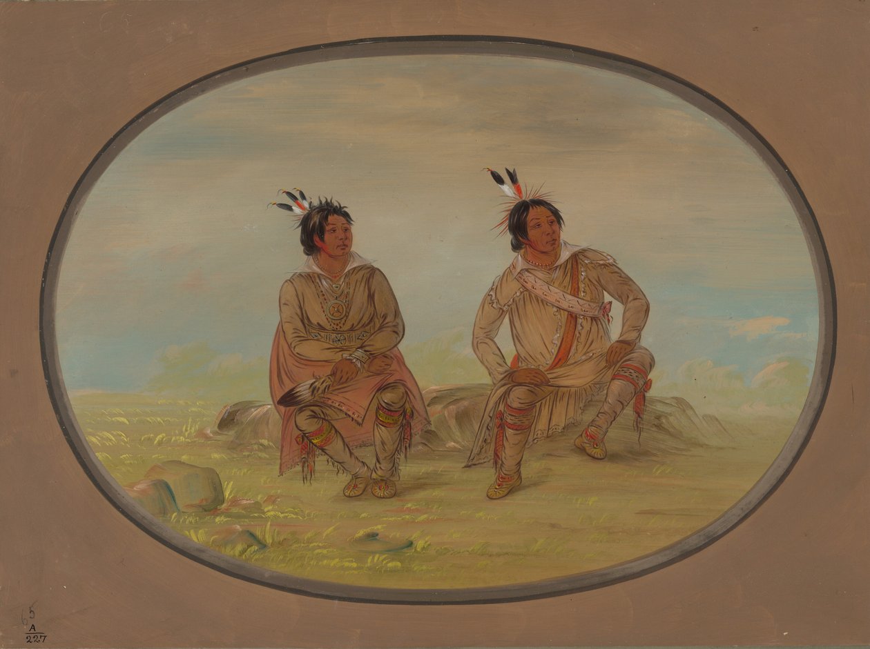 To Choctaw-indianere, 18611869. af George Catlin
