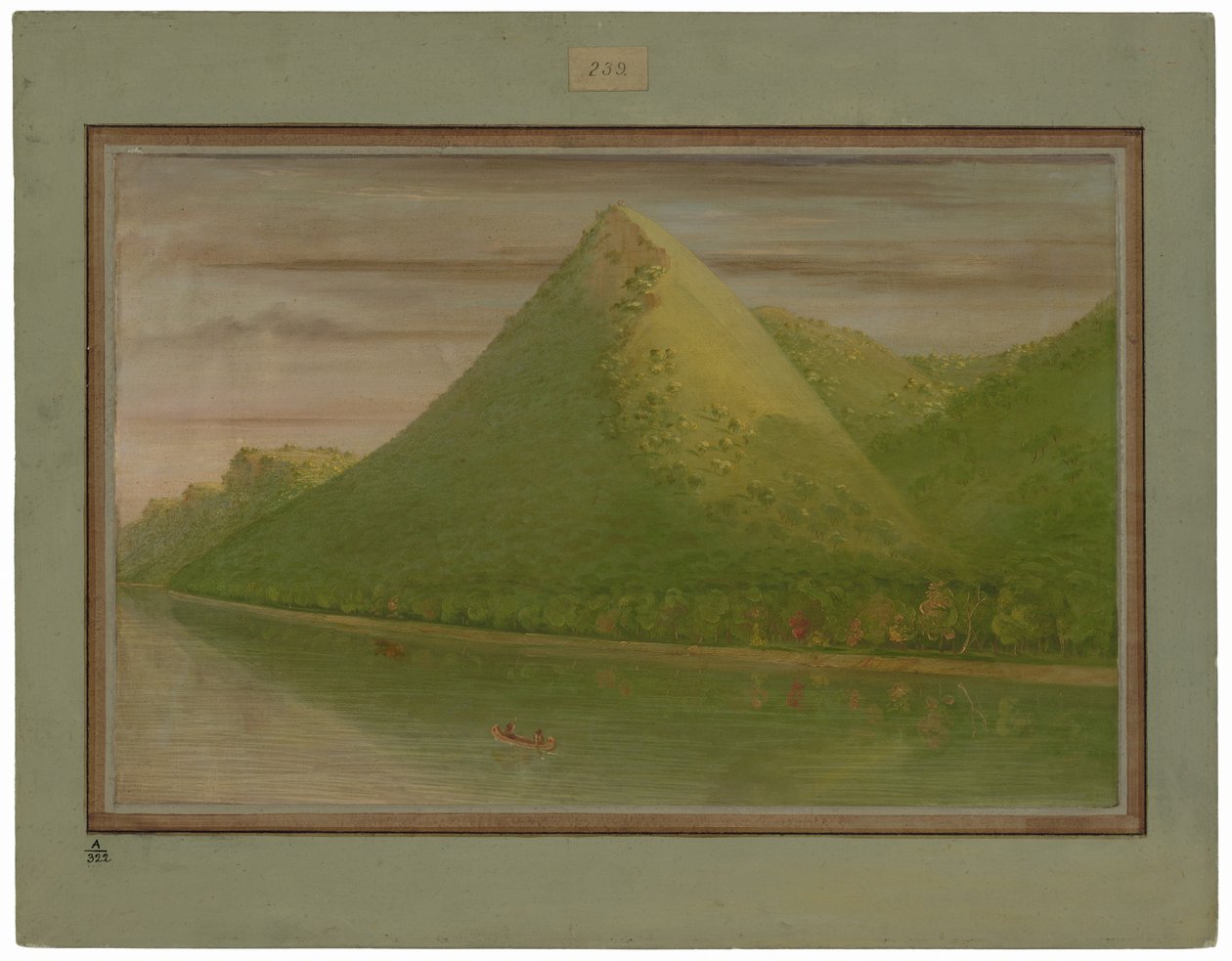 Udsigt over "Geddes telt" af George Catlin