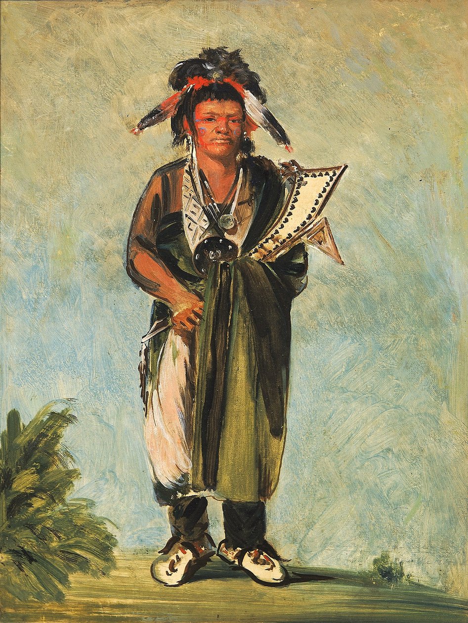 Wah-kón-ze-kaw, slangen af George Catlin