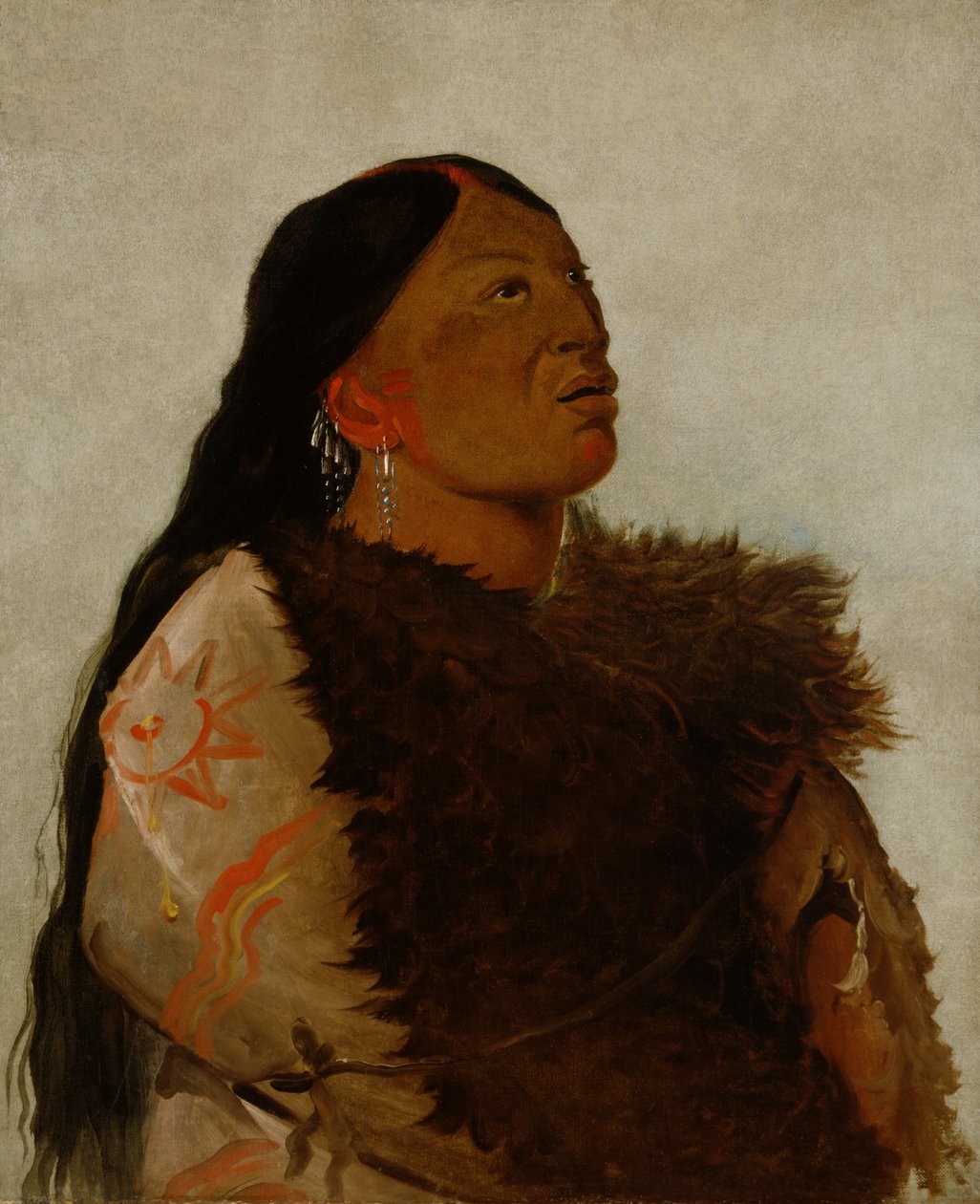 De sekss hustru, 1832. af George Catlin