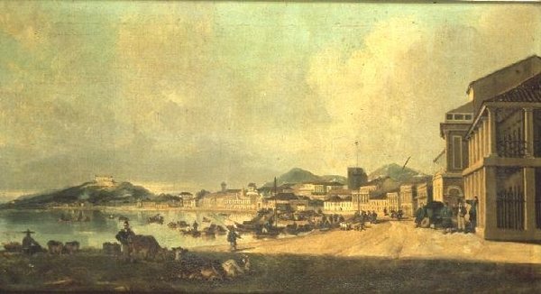 Udsigt over Macao af George Chinnery