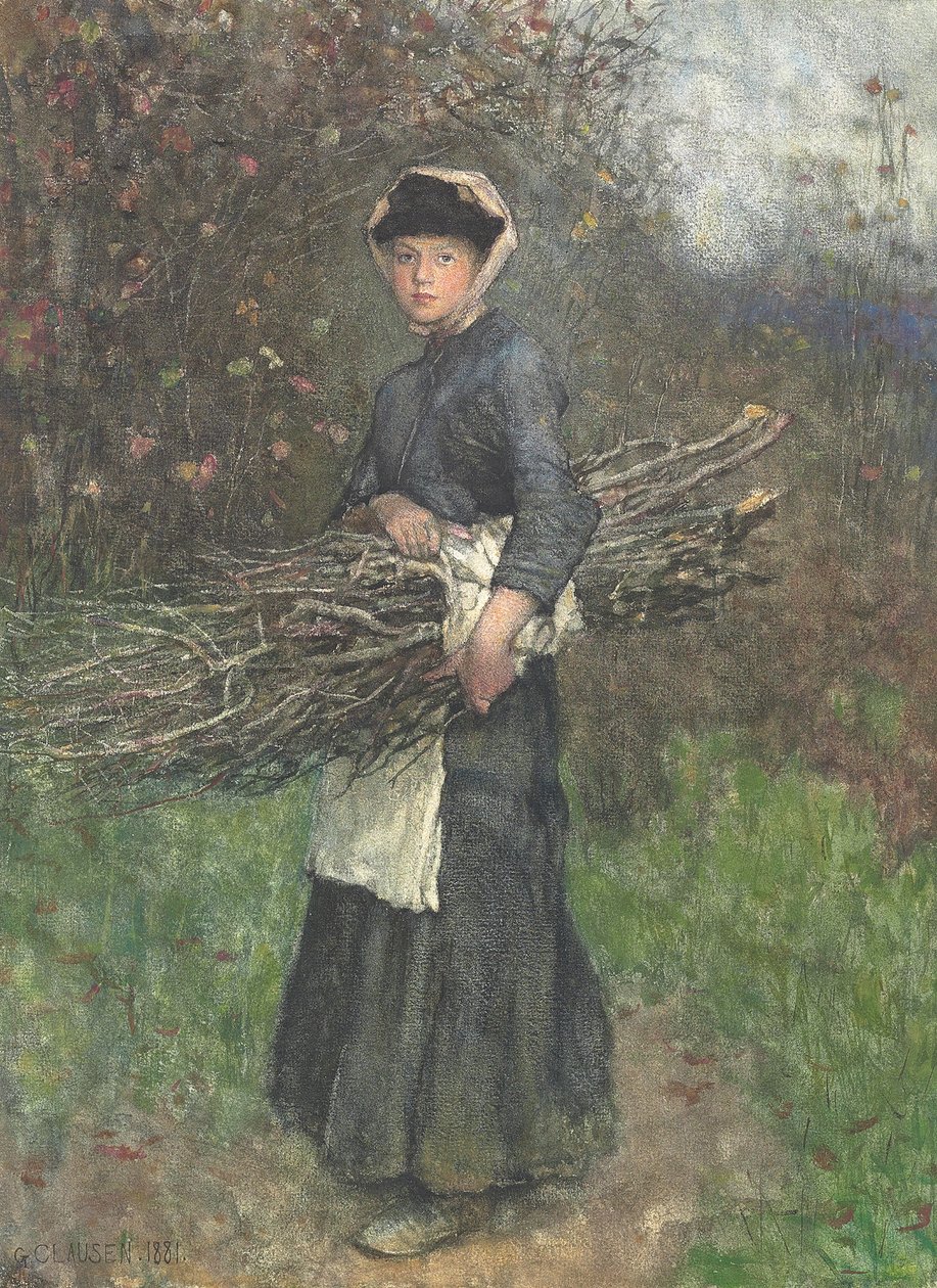 Indsamling af brænde af George Clausen