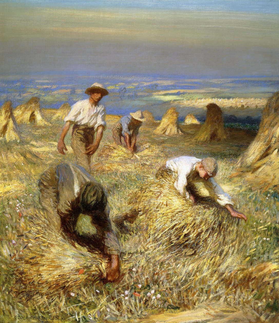 Høst, binde skiverne af George Clausen