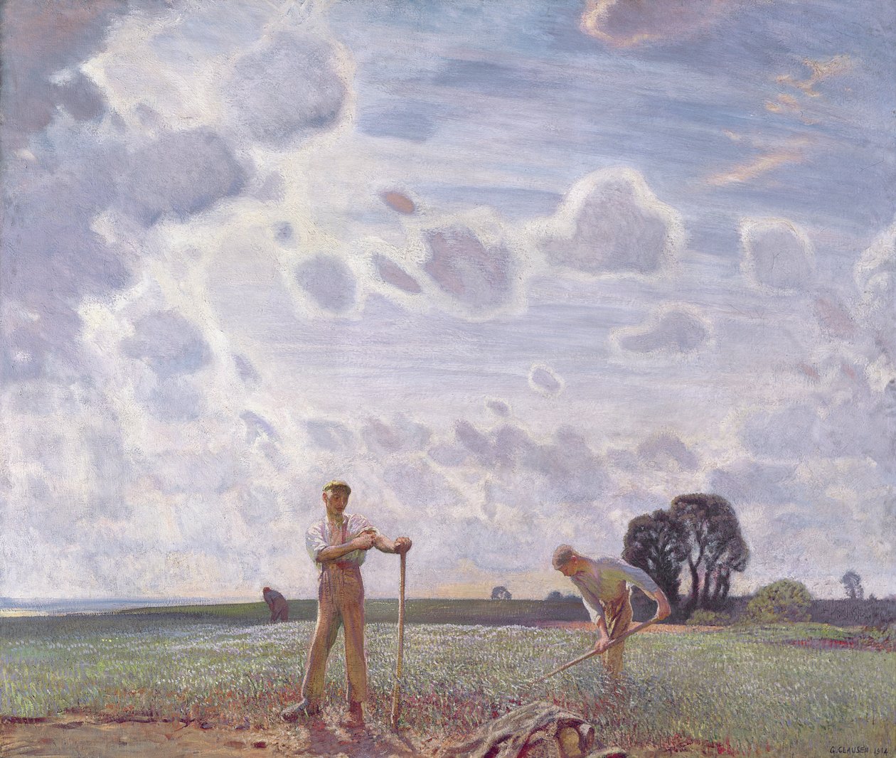 På markerne i juni af George Clausen