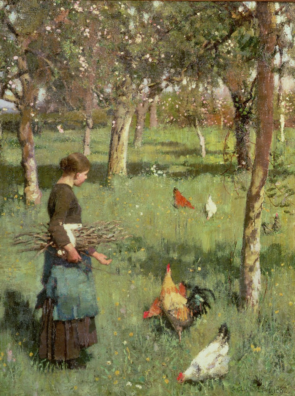 Forårstid af George Clausen