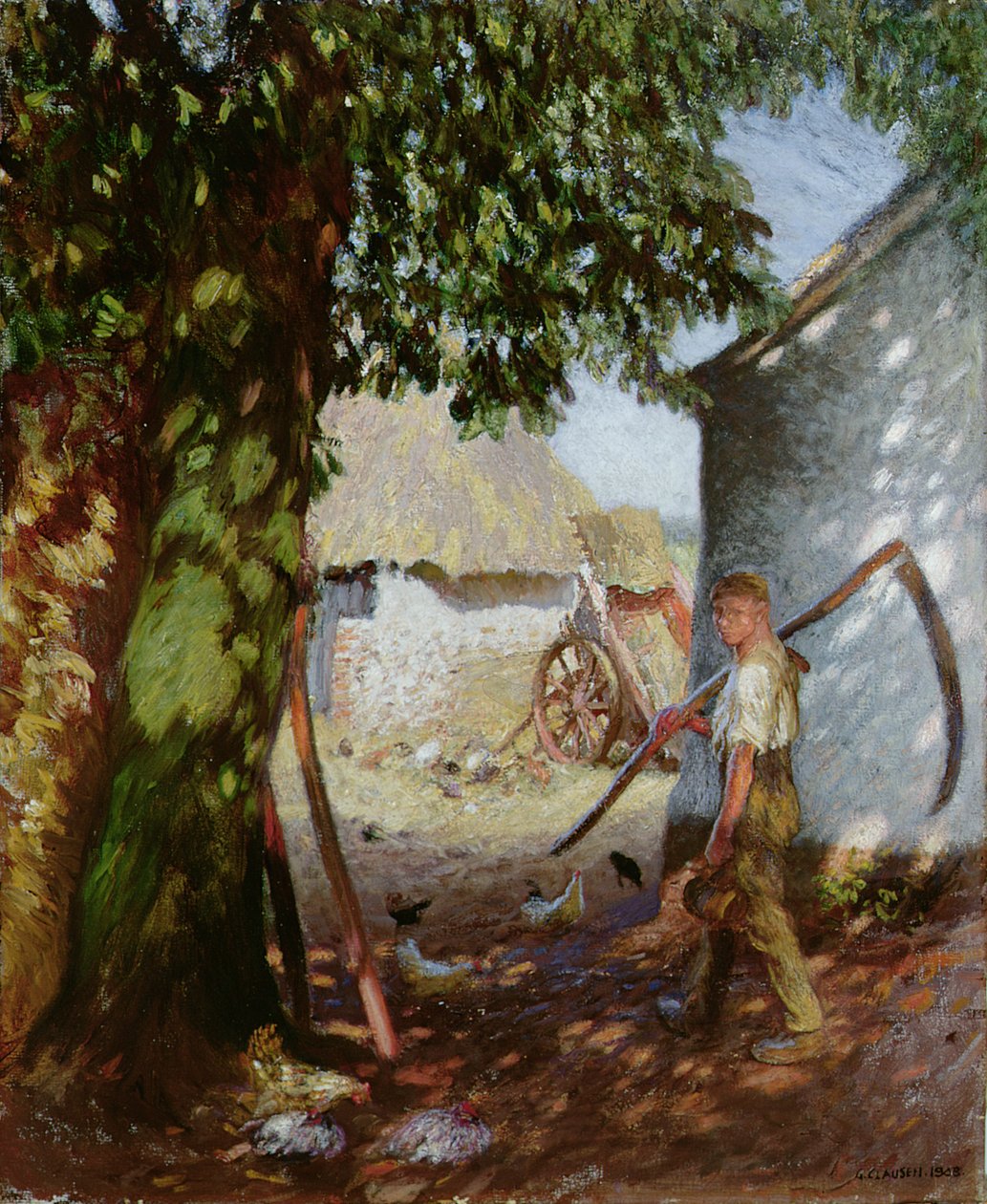 Gårdgården af George Clausen