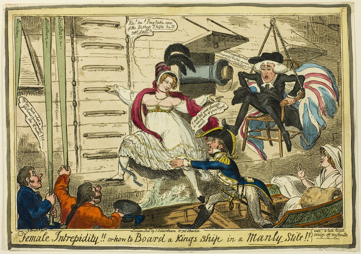 Kvindelig uforfærdethed af George Cruikshank