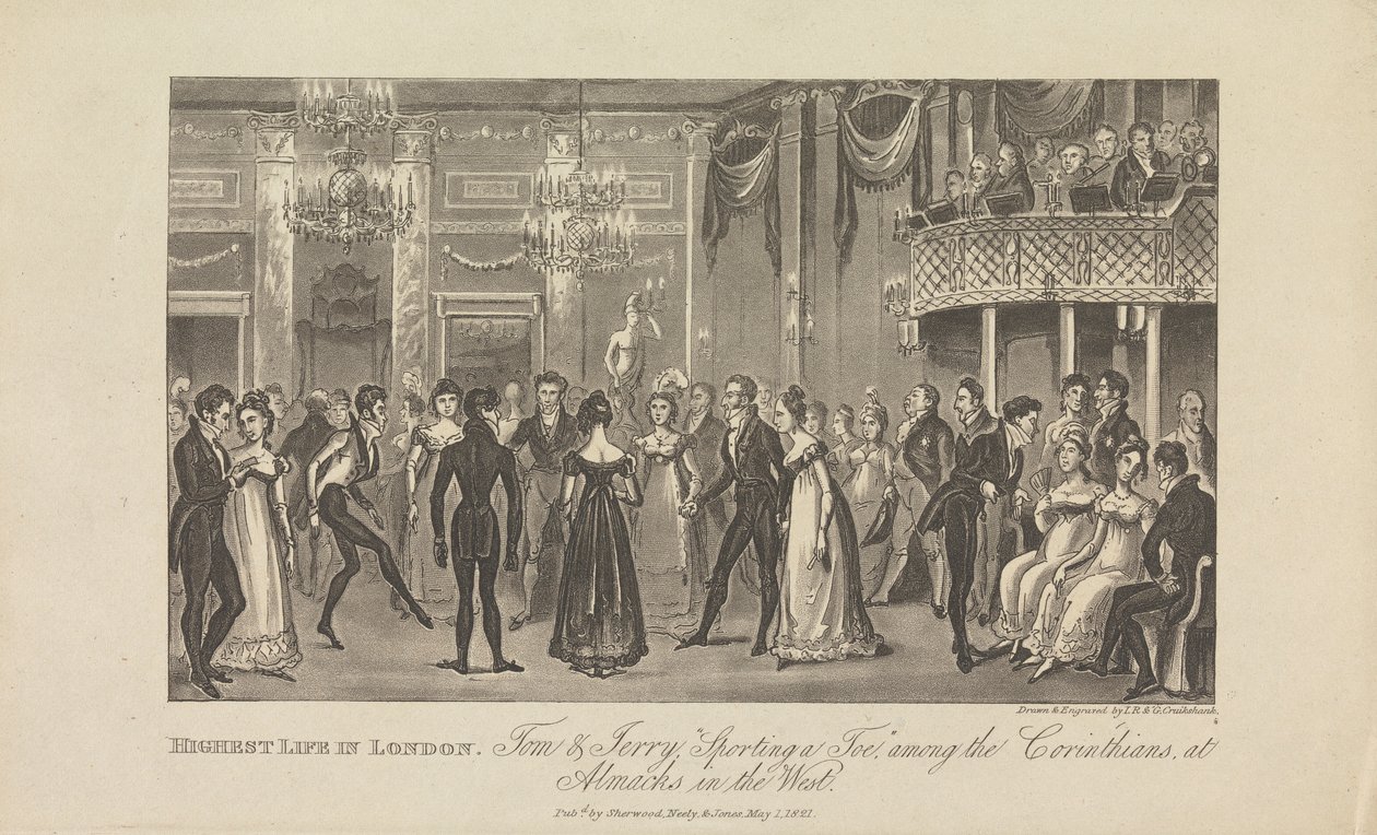 Det højeste liv i London... af George Cruikshank