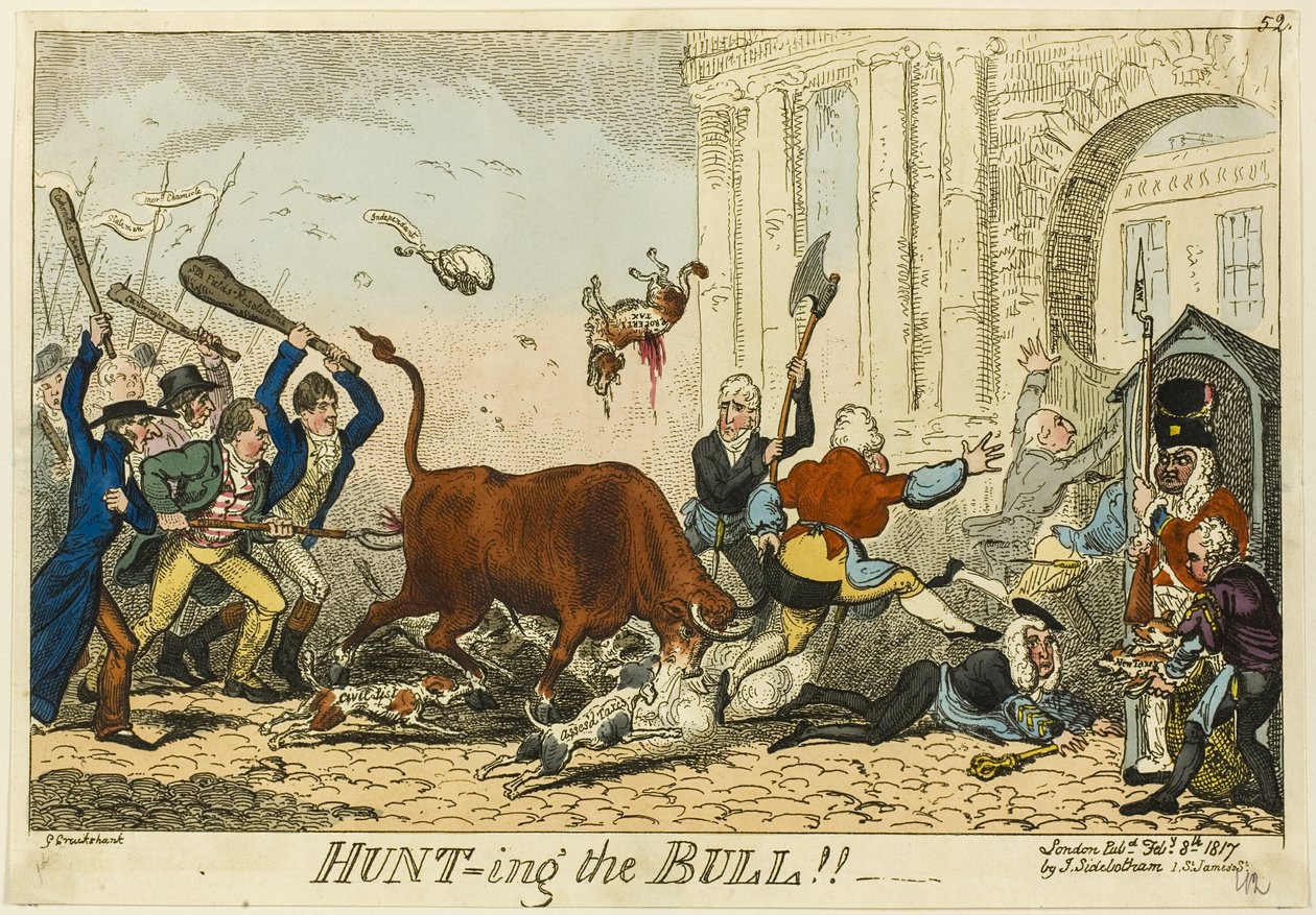 På jagt efter tyren! af George Cruikshank
