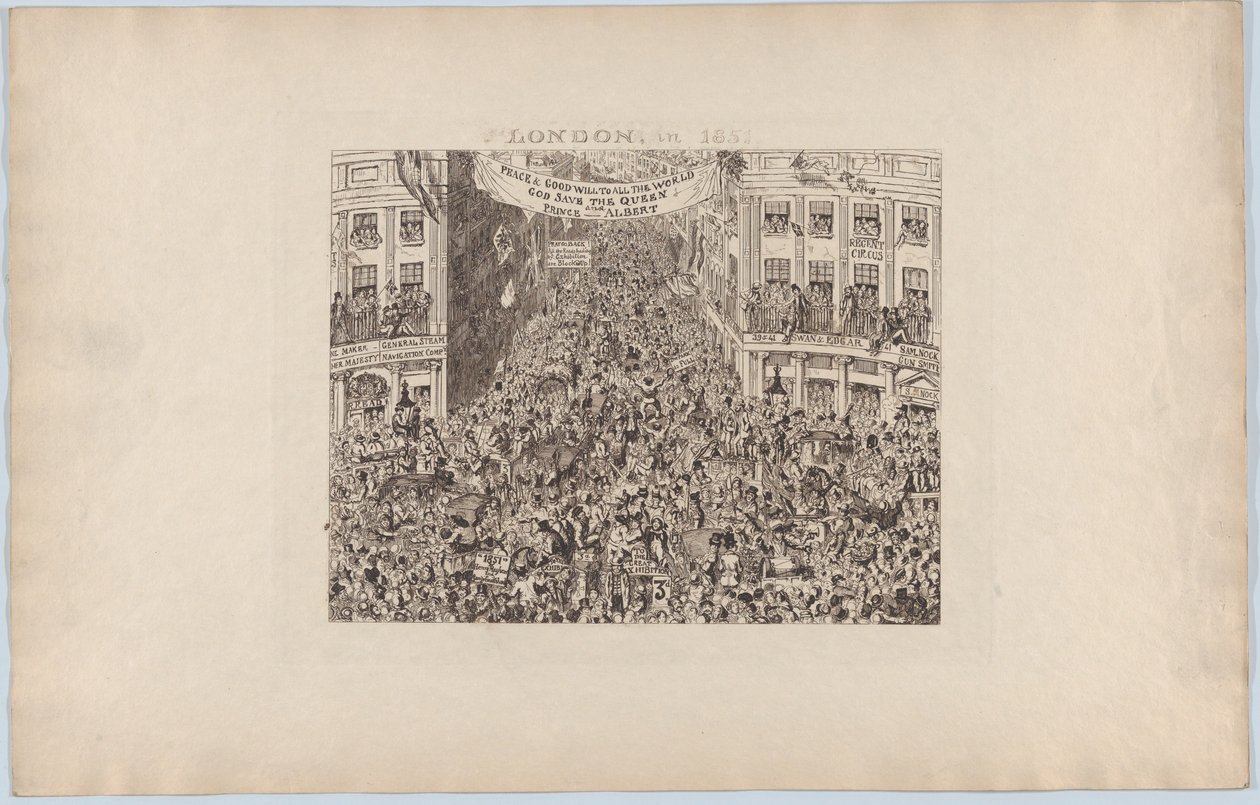London, i 1851, 1851., 1851. af George Cruikshank