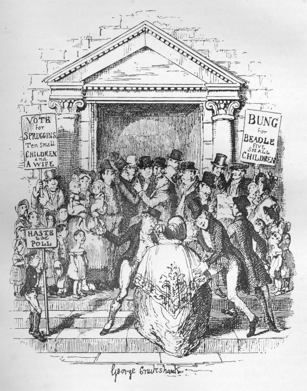 Valget til Beadle, c1900 af George Cruikshank