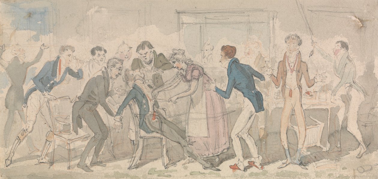 The Fainting Fit af George Cruikshank