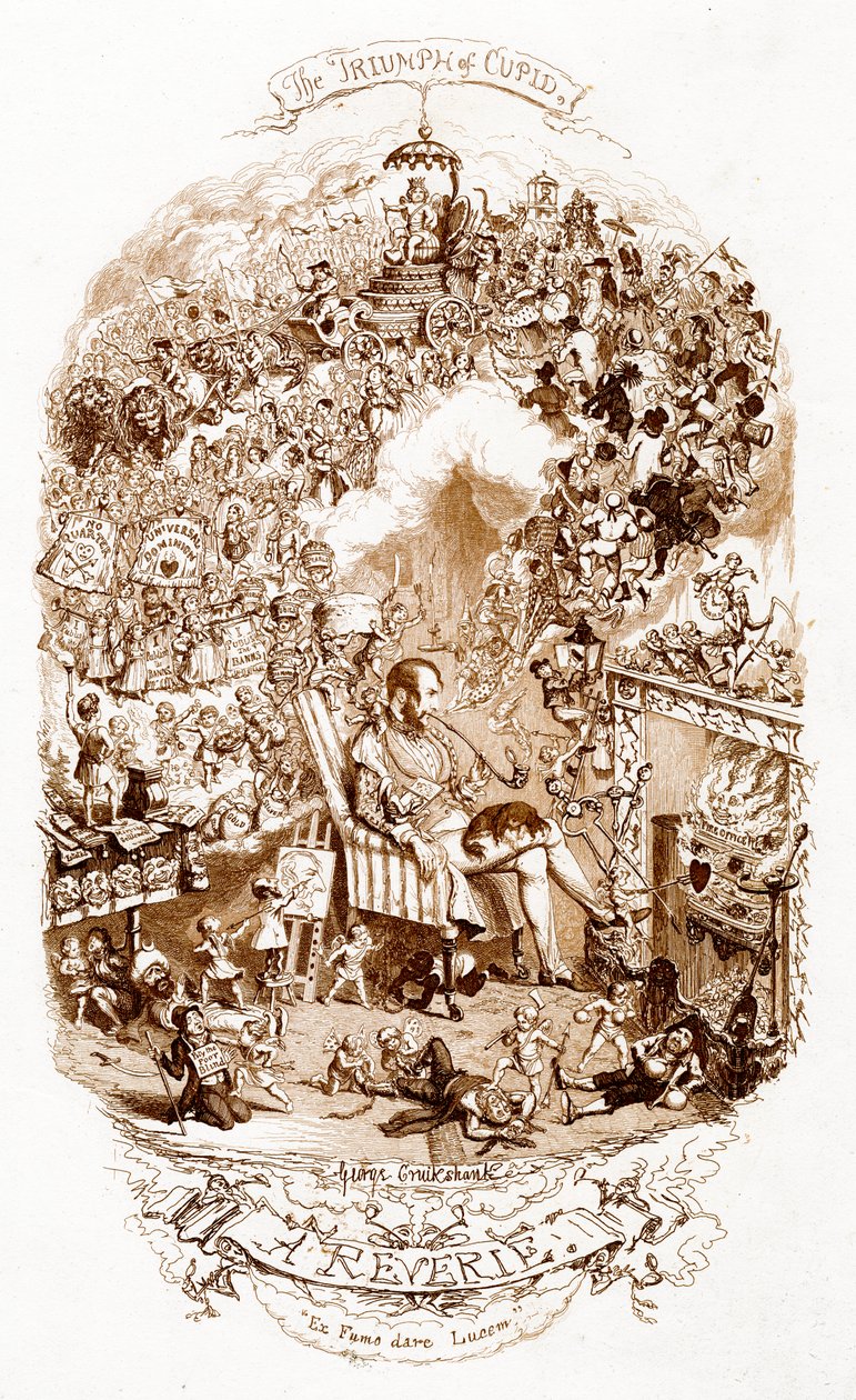 Amors triumf, 1800-tallet. af George Cruikshank