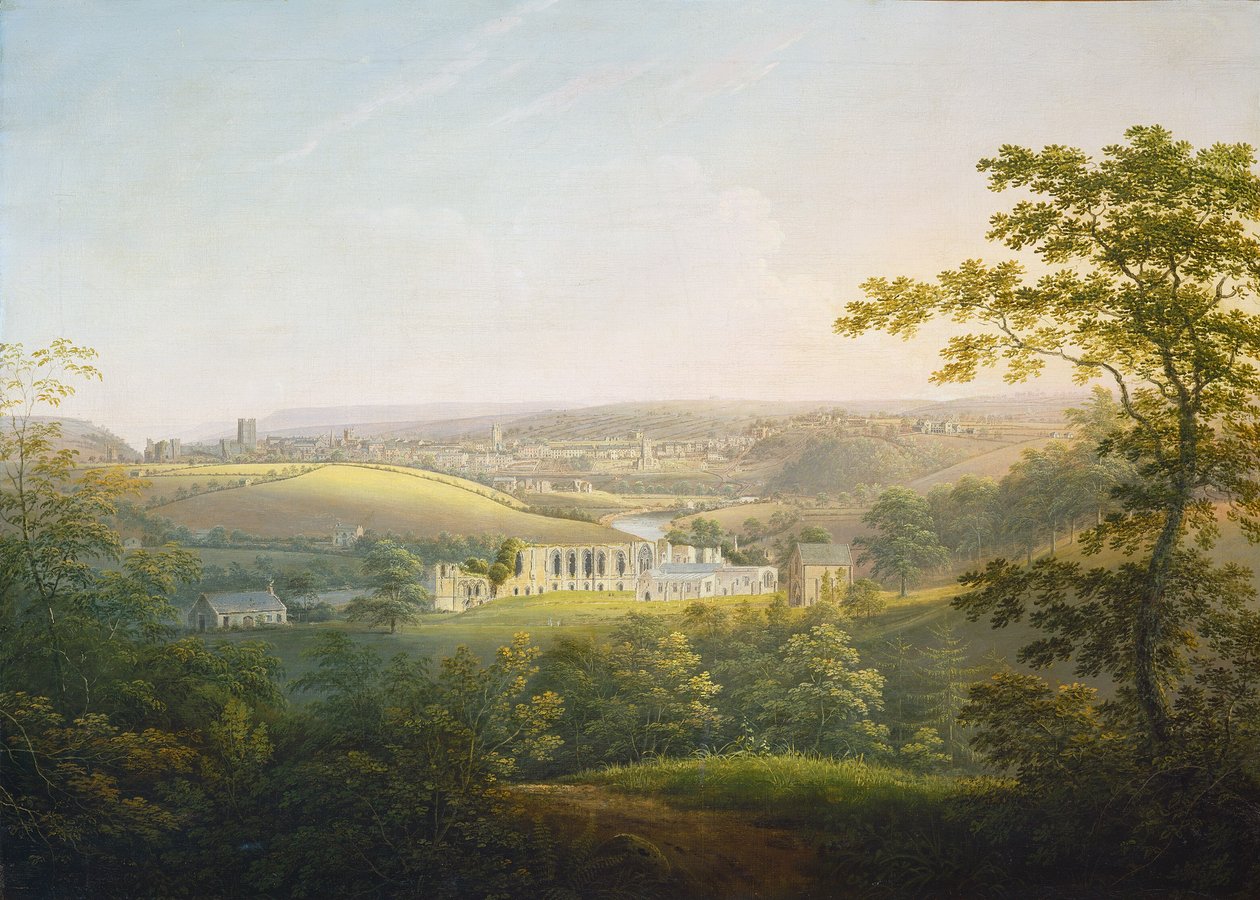 Easby Abbey, nær Richmond af George Cuitt the Younger