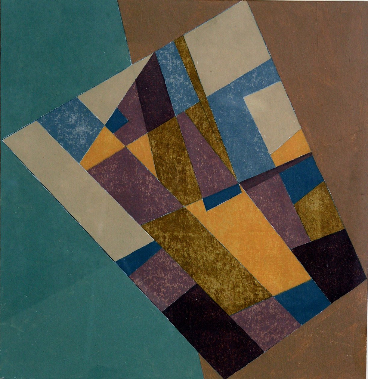 Field Tapestry, 2003 (olie på kort) af George Dannatt