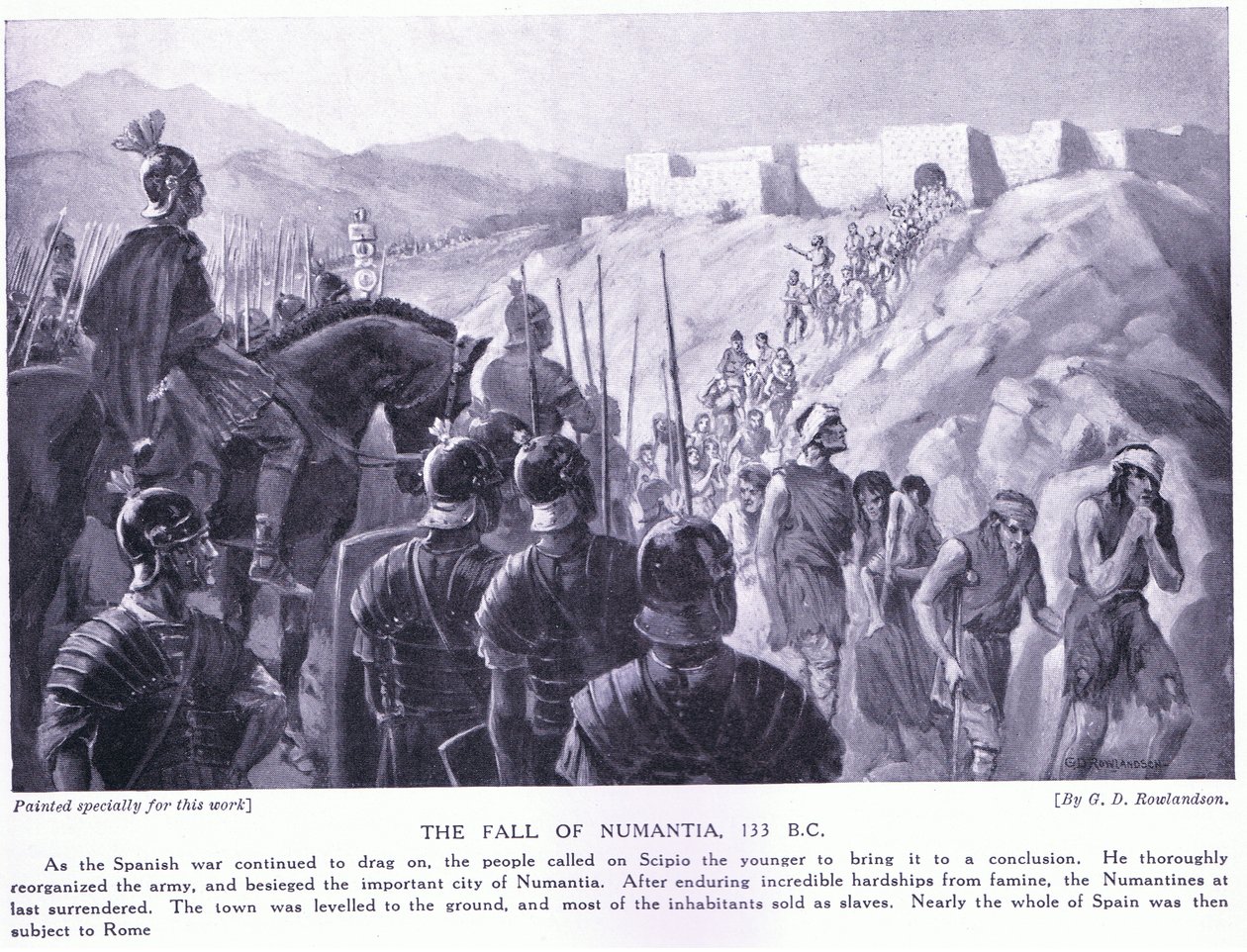 Numantias fald 133 f.Kr af George Derville Rowlandson