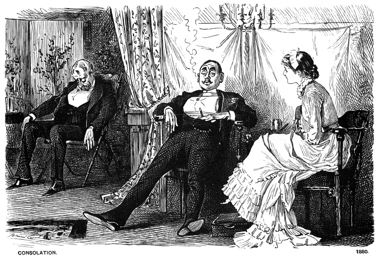 Trøst, 1880 1891. af George du Maurier