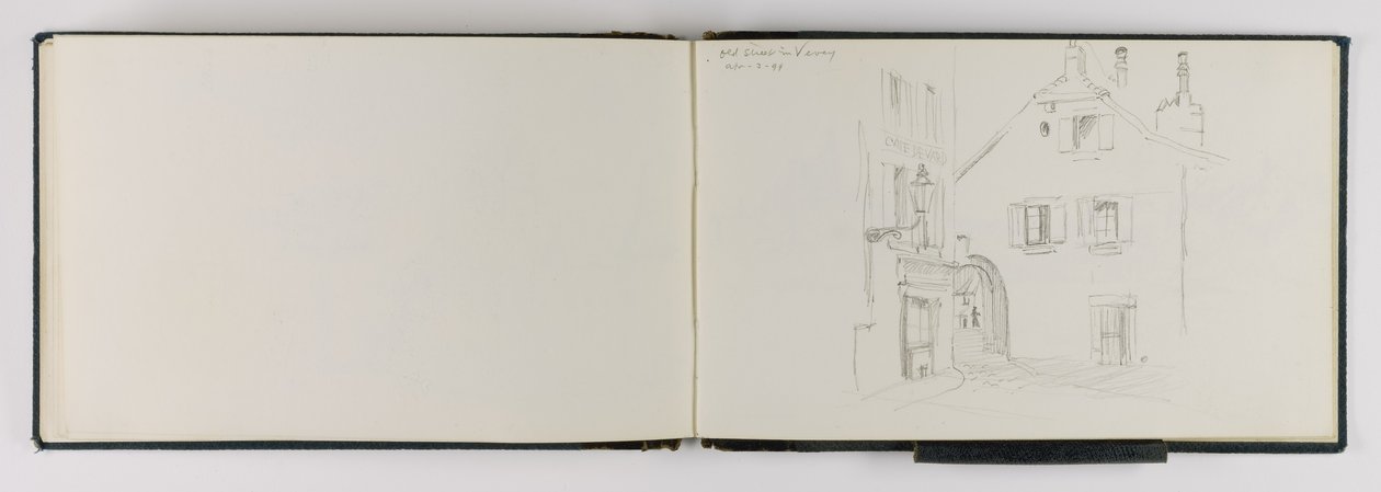(Skitsebog) Den gamle gade i Vevey af George Elbert Burr