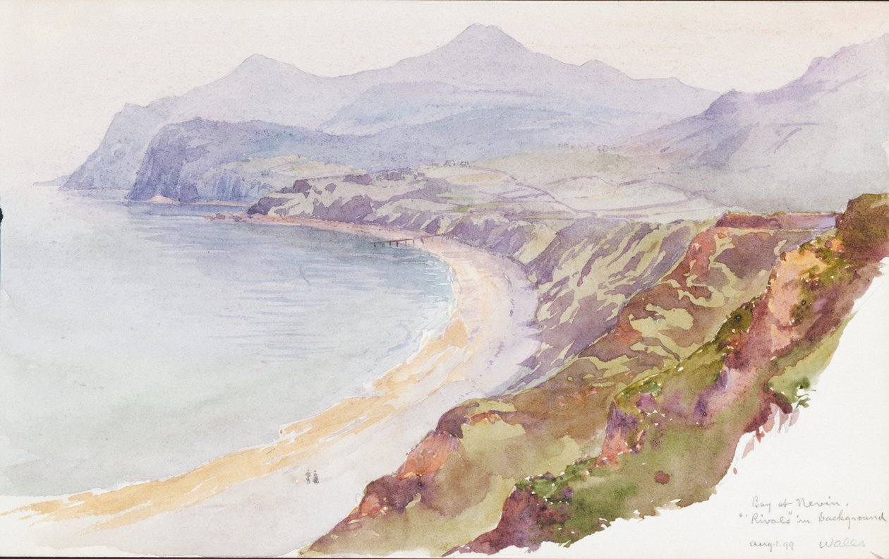 Bay ved Nevin, Wales, 1899. af George Elbert Burr