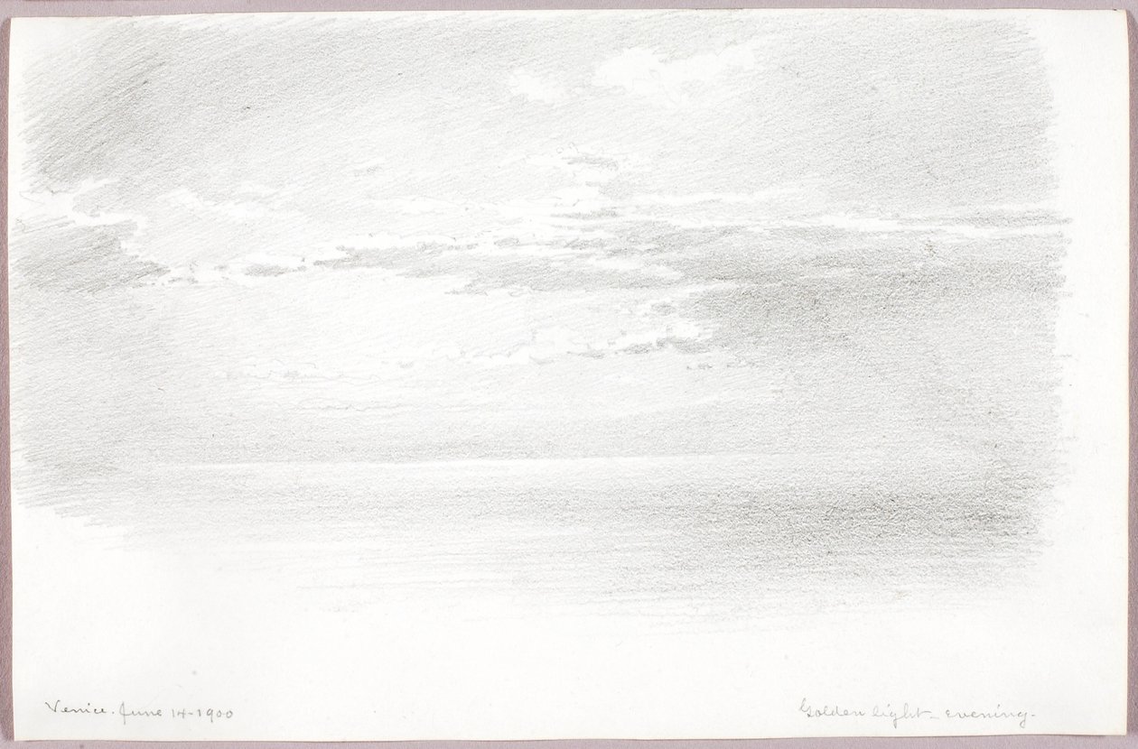 Gyldent lys, aften af George Elbert Burr
