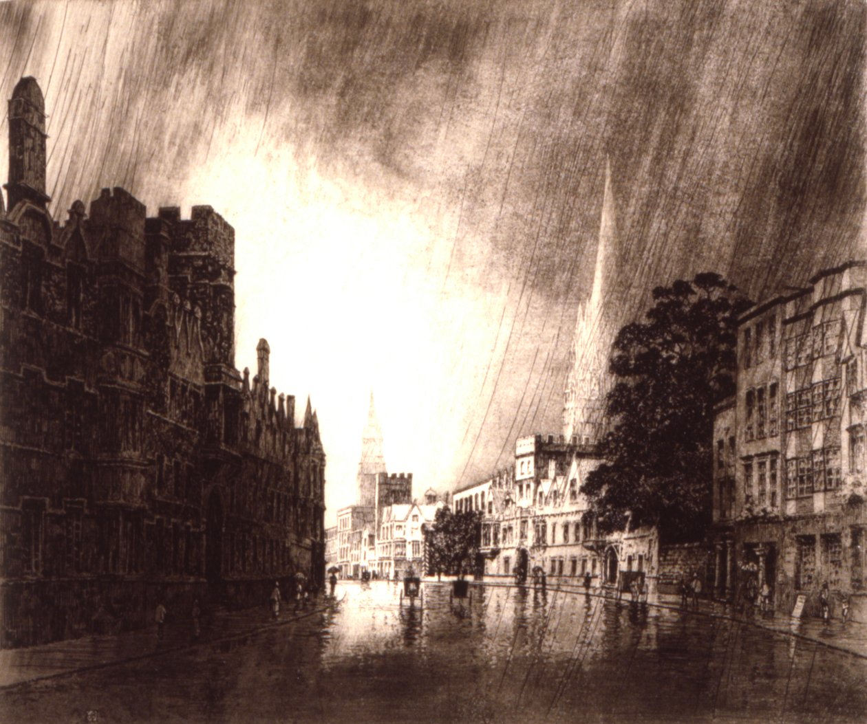 High Street, Oxford af George Elbert Burr