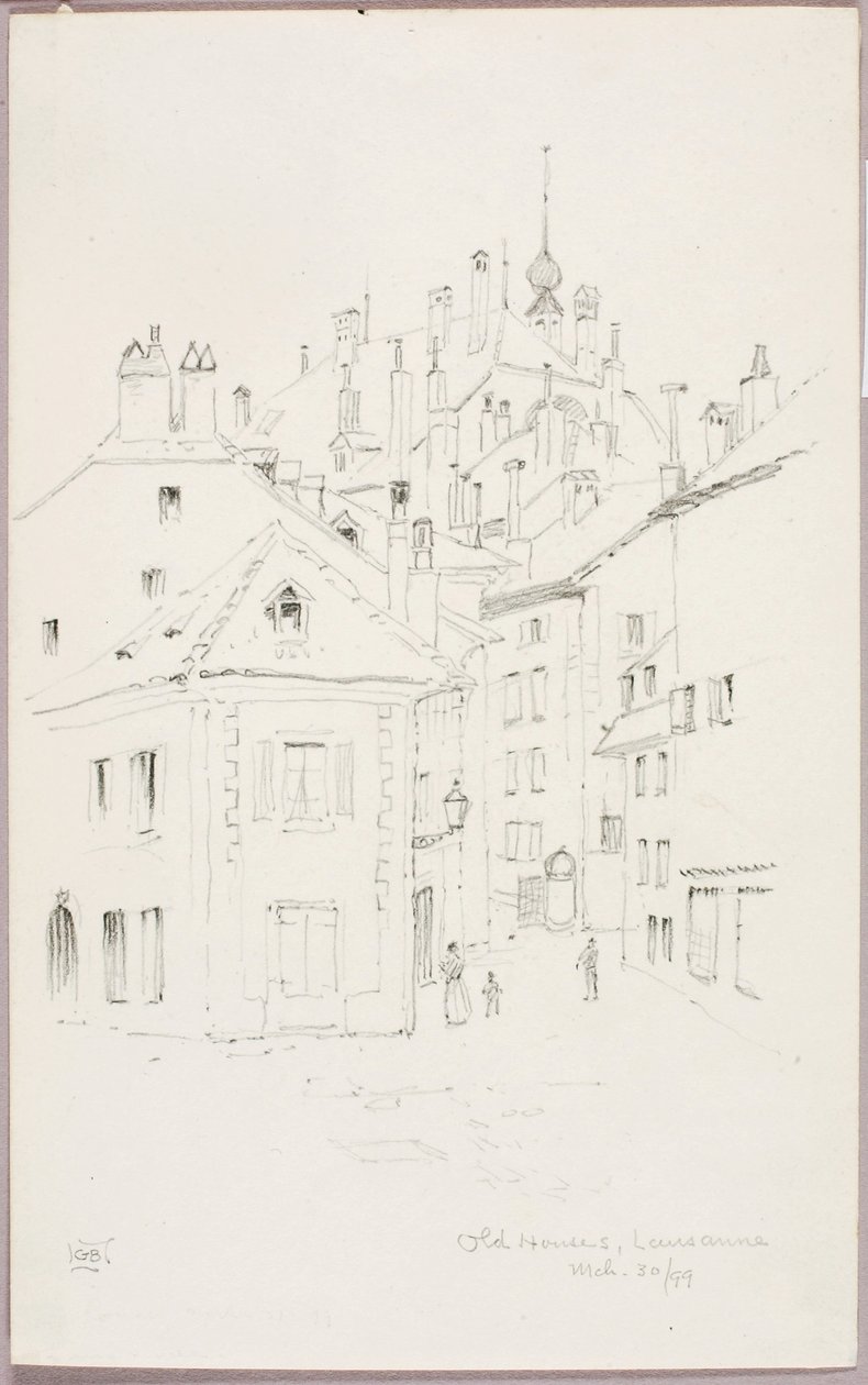 Gamle huse, Lausanne af George Elbert Burr