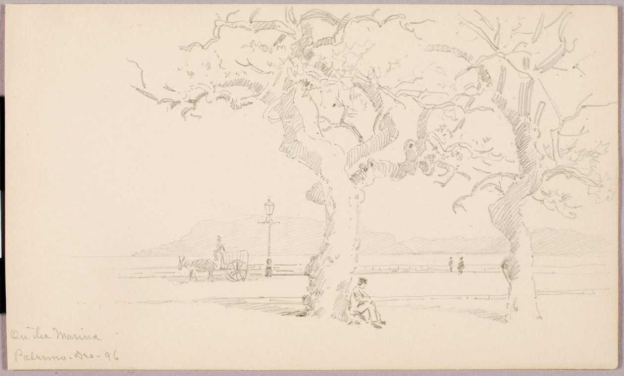 På marinaen, Palermo af George Elbert Burr