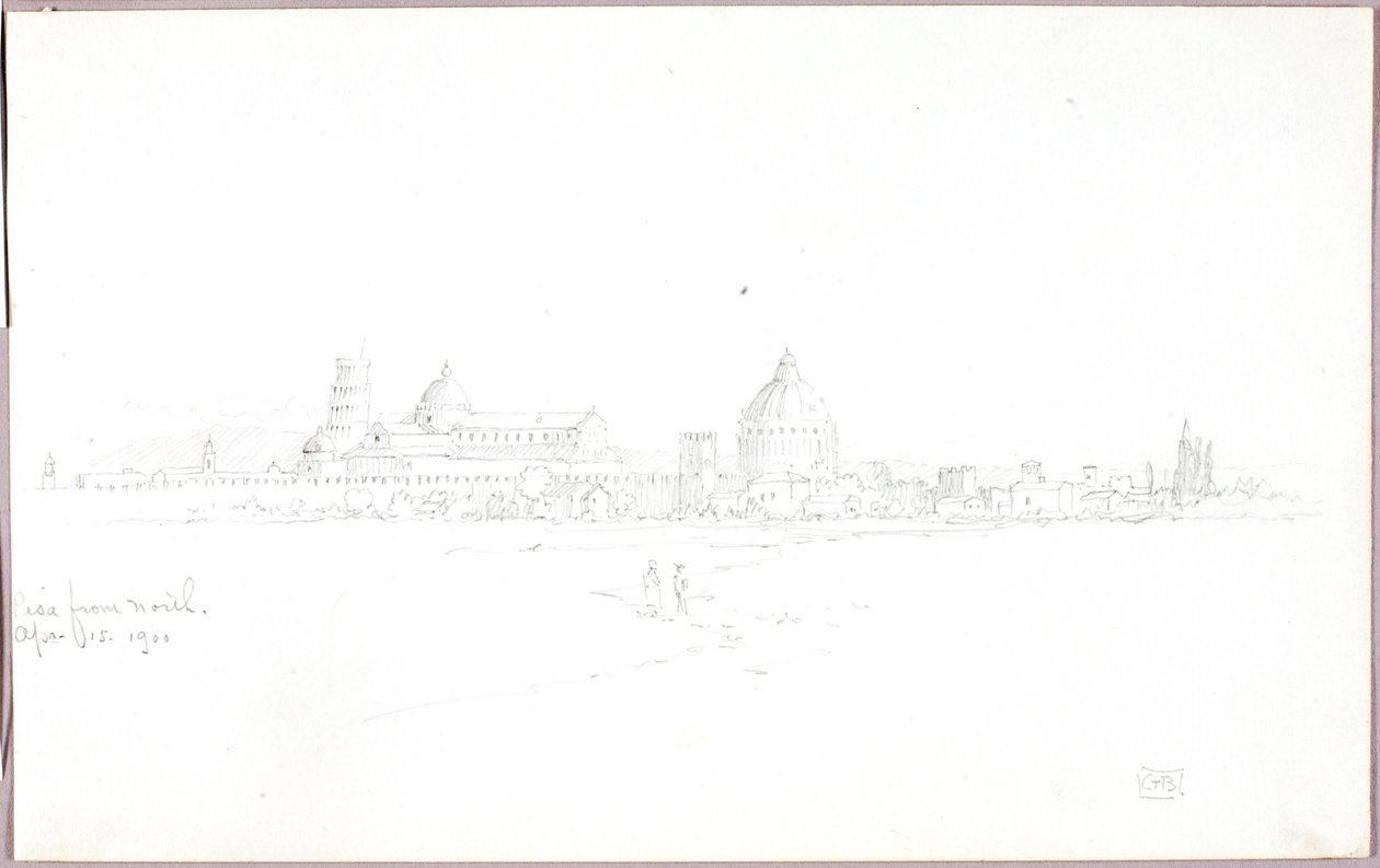 Pisa fra nord af George Elbert Burr