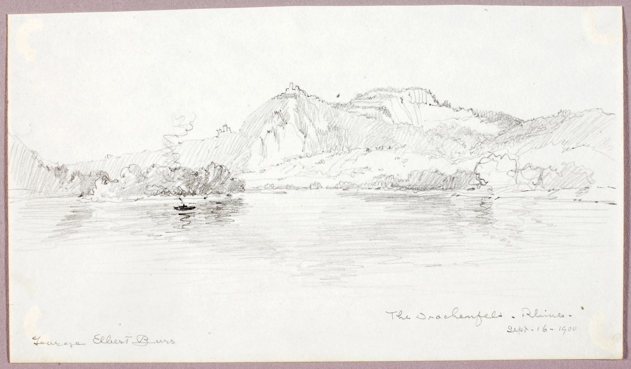 Drachenfels, Rhinen af George Elbert Burr