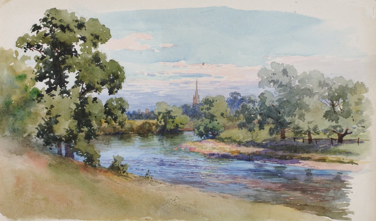 The Wye nær Ross, 1899. af George Elbert Burr